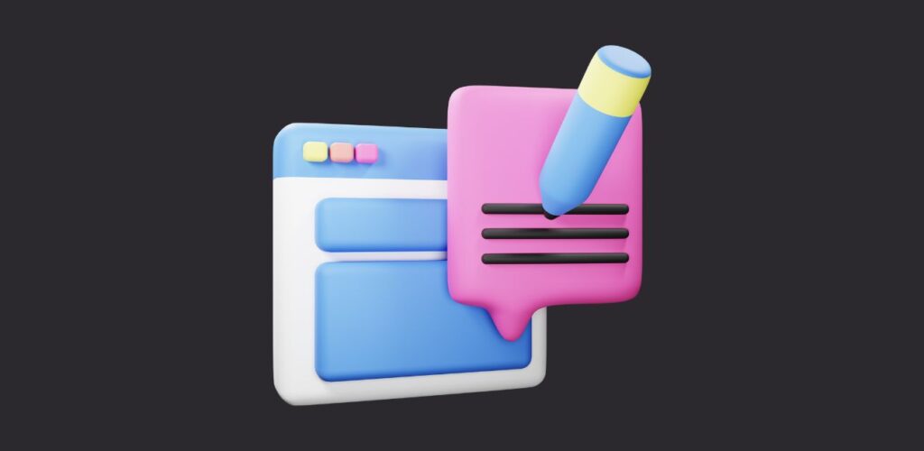 Icona per creazione contenuti di qualità