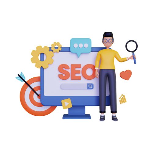 Icona dei servizi SEO e SEM per migliorare la visibilità online