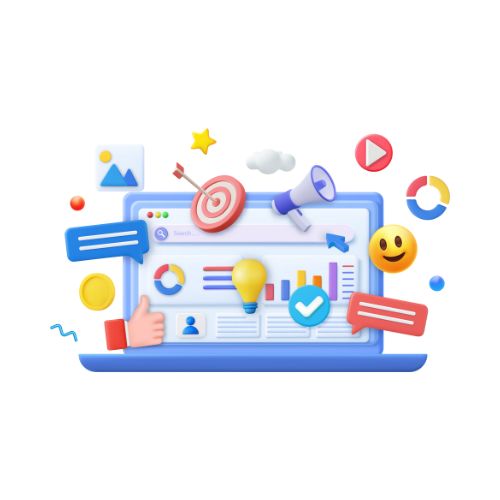 Icona delle strategie personalizzate di marketing digitale